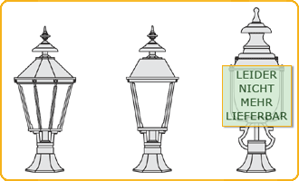 kleine Standlaternen, Typen M6, M4 und MW