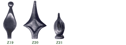 Zaunspitzen Nr. 19 bis 21